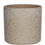 Planter ARAYA, ceramic, speckled, green, 4"/10cm, Ø4"/10cm