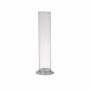 Vase for single flowers ABIRAMY made of glass, pedestal, clear, 12"/30cm, Ø2.4"/6cm