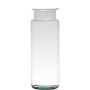 Decorative glass vase KARIN EARTH, recycled, clear, 13"/33cm, Ø4.7"/12cm