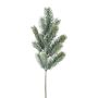 Decorative blue spruce branch SLOVAN, frosted, white-green, 20"/50cm