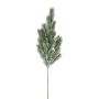 Decorative blue spruce branch SLOVAN, frosted, white-green, 24"/60cm