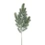 Decorative blue spruce branch SLOVAN, frosted, white-green, 26"/65cm