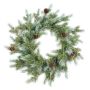 Artificial Fichten Wreath KOKKOLA with cones, green, Ø40cm