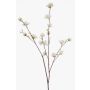 ZAVNER decorative witch hazel branch with flowers, white, 110cm