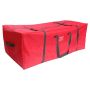 Square Christmas tree bag RYUKEN with handle, red, 4ftx19"x25"/137x47x63cm