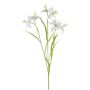 Artificial lily branch PLOMIX, white, 26"/65cm