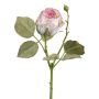 Artificial flower Rose ZORKLIN, pink, 18"/45cm