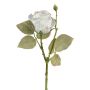 Artificial flower Rose ZORKLIN, white, 18"/45cm