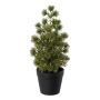 Artificial tree Larch SYSCA in decorative pot, with glitter, 8"/21,5cm