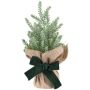 Decorative tree Spruce TENNES in jute bag, with bow, 8"/21cm
