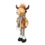 Plush Dekotier Bull STADEN, standing, brown-grey, 25x18x67cm