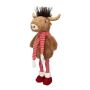Plush Dekotier Bull STADEN, standing, brown-red, 25x18x67cm