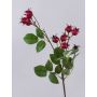 Decorative potato rose branch LOPUNY with rose hips, red, 28"/70cm