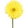 Artificial flower Gerbera TUNZA, yellow, 20"/50cm