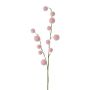 Artificial branch Gomphocarpus physocarpus YANIKA, fruits, pink, 3ft/105cm