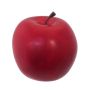 Decorative apple HUSRA with suspension device, red mat, 2.6"/6.5cm