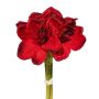 Artificial bouquet of amaryllis LOMIRE, dark red, 12"/30cm