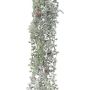 Decorative hanging plant larch WODRI, spike, cones, frosted, white-green, 4ft/125cm