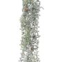 Decorative garland larch WODRI, frosted, cones, white-green, 6ft/190cm