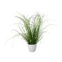 Artificial grass Pennisetum KIVRA in decorative pot, green, 16"/40cm