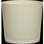 Flower pot made of glass ALENA FROST, beige matt, 4.3"/11cm, Ø4.5"/11,5cm