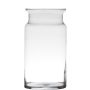 Decorative glass vase HANNA EARTH, clear, 12"/29,5cm, Ø6"/15cm