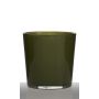 ALENA glass plant pot, dark green, 19cm, Ø19cm
