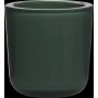 Glass candle holder NICK, fir green, 3"/7,5cm, Ø3"/7,5cm