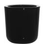 Glass candle holder NICK, black, 3"/7,5cm, Ø3"/7,5cm