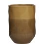 Ceramic planter DONELLA, brown-beige, 8"/20cm, Ø6"/15cm
