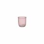Glass candle holder JOFFREY, pink, 3.1"/8cm, Ø2.8"/7cm