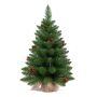 Artificial fir tree HEINOLA with cones, jute sack, 60cm, Ø40cm