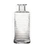 Glass bottle STUART with grooves, clear, 8"/21,5cm, Ø3.7"/9,5cm