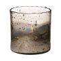 Glass table lamp GOLIAT, antique silver, 5.9"/15cm, Ø5.9"/15cm