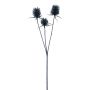 Artificial wild teasel branch ZILVEN, dark blue, 26"/65cm