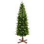 Slender Artificial Christmas tree OULU SPEED, 6ft/180cm, Ø28"/70cm