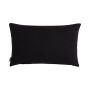 Canvas cushion KALUA, black, 20"x12"/50x30cm