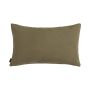 Canvas cushion KALUA, olive green, 20"x12"/50x30cm