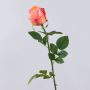Artificial rose SUNJIK, orange-pink-yellow, 75cm, Ø7cm