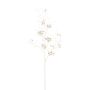 Artificial branch Snowberry VORLEM, berries, white-gold, 28"/70cm