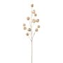 Artificial branch Physalis FRILTE with fruits, metallic champagne, 3ft/90cm