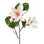 Artificial flower branch Magnolia PLORNE, light pink-white, 28"/70cm