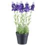 Artificial flower Lavender KLUSTOR in decorative pot, purple, 11"/29cm