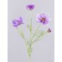HIKJAN decorative branch with cosmos flowers, purple, 80cm