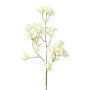 Decorative apple blossom branch YORBEN with flowers, white, 24"/60cm