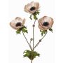 Velvet anemone branch WINFAS, pale pink, 30"/75cm, Ø3.5"-4.3"/9-11cm
