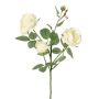 Artificial rose branch DIAMANTIS, cream, 70 cm, Ø 5–8 cm