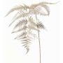 Artificial sword fern branch NALFHY, metallic silver-gold, 31"/80cm