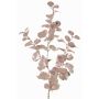Artificial eucalyptus branch MALFHY, metallic light pink, 30"/75cm