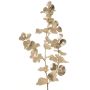 Artificial eucalyptus branch MALFHY, metallic silver and gold, 75cm
